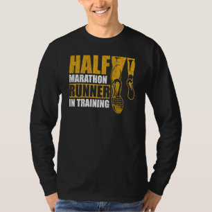 Camiseta Corredor De Meia Maratona Na Cotação De Treinament