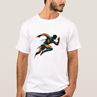 Camiseta Corredor Dinâmico em Movimento - Velocidade Abstra