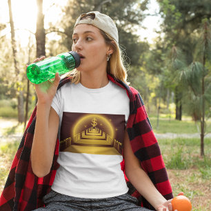 Camiseta Corredor do Banco Dourado Dólar Financeiro Brilhan