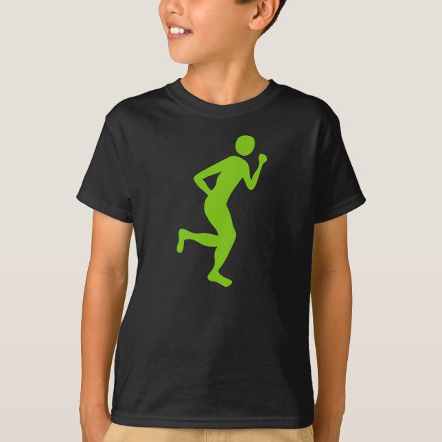 Camiseta Corredor (Homem) - Verde marciano (Frente)