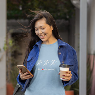 Camiseta Corredores Running do slogan do amor