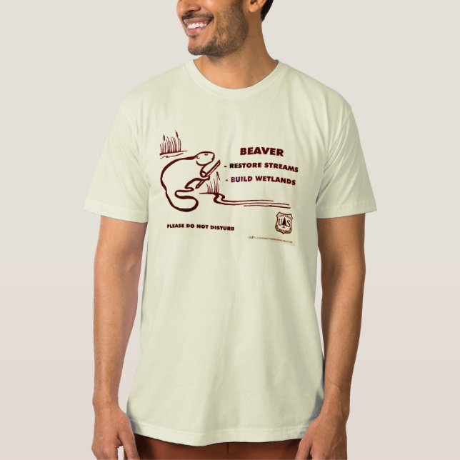 Camiseta Córregos da restauração do castor (Frente)