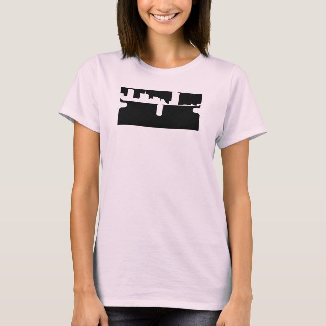 Camiseta Correia de espaguetes da lâmina (Frente)