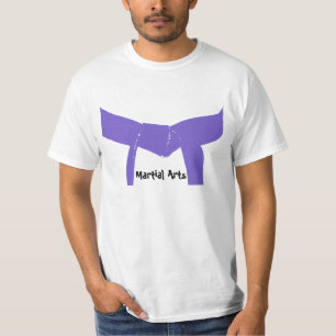 Camiseta Correia do roxo das artes marciais