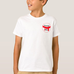 Camiseta Correia do vermelho das artes marciais