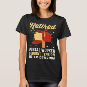 Camiseta Correio de Correio aposentado aposentado trabalhad