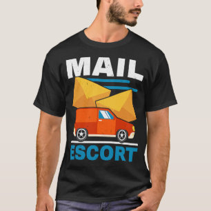 Camiseta Correio de Trabalho Postal Enviar Correio de Entre