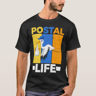 Camiseta Correio de Trabalho Postal Enviar Correio de Entre