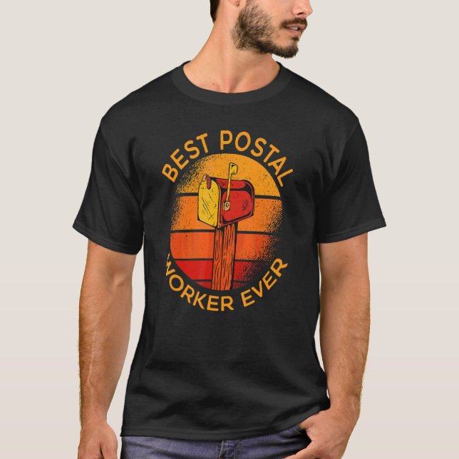 Camiseta Correio postal do Correio Ever Mail Courier Postma (Frente)