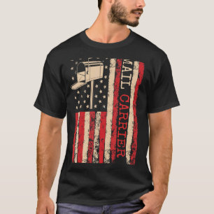 Camiseta Correio Postal Patriótico do Transportador de Corr