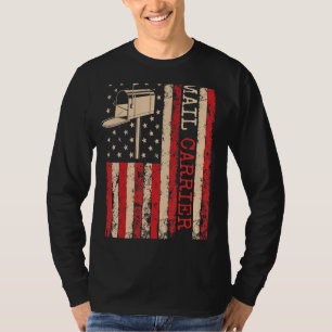 Camiseta Correio Postal Patriótico do Transportador de Corr