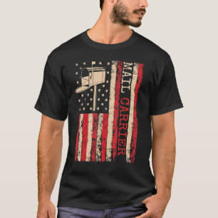 Camiseta Correio Postal Patriótico do Transportador de Corr