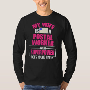 Camiseta Correio Trabalhador de Correio Eletrônico Esposa