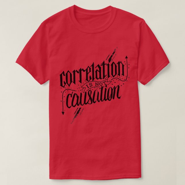 Camiseta Correlação Não É Nexo 1 (Frente do Design)