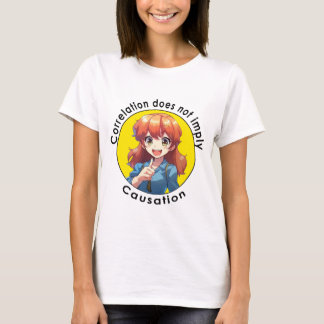 Camiseta Correlação não implica causalidade - engraçada tsh