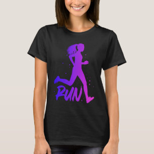 Camiseta Correndo a Maratona de Meninas e Runners de Campo
