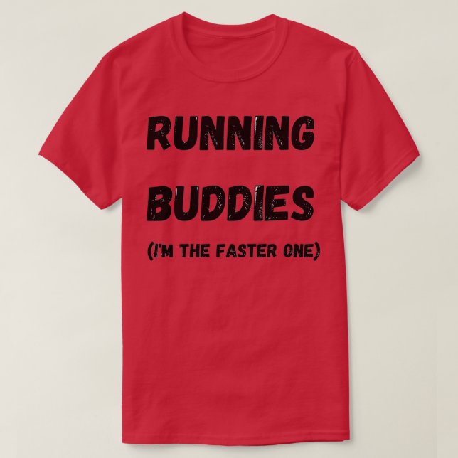 Camiseta Correndo Amigos Eu Sou A Corrida Mais Rápida (Frente do Design)