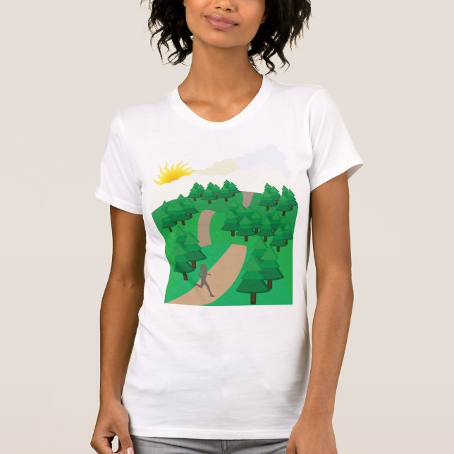 Camiseta Correndo ao Ar Livre (Frente)