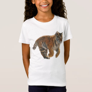 Camiseta Correndo Arte Selvagem Amur Tiger Cub