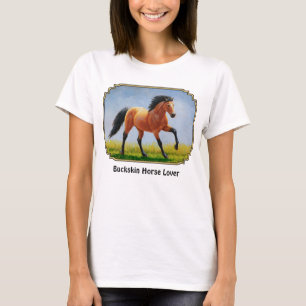 Camiseta Correndo Cavalo Selvagem de Pele de Balança