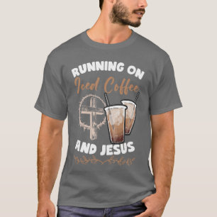 Camiseta Correndo Com Café Gelado E Jesus Cold Brew Coffee
