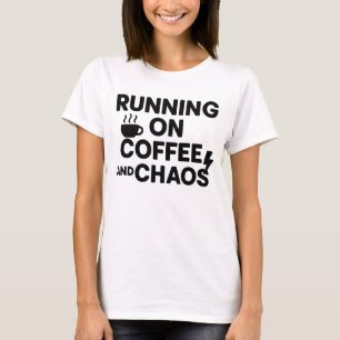 Camiseta Correndo com Cafeína e Caos