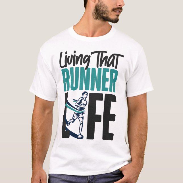 Camiseta Correndo Corrida Vivendo Aquele Runner Life (Frente)