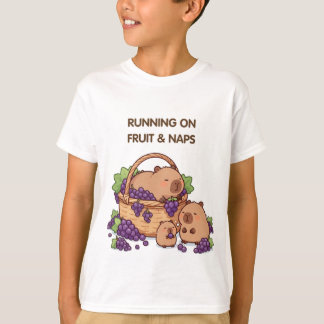Camiseta Correndo de Frutas e Sonecas – Família de Capivara
