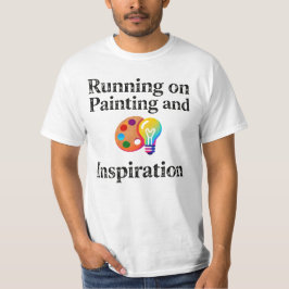 Camiseta Correndo em Pintura e Inspiração Motivacional