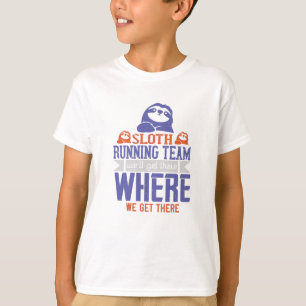Camiseta Correndo - Equipe de Corrida de Preguiça