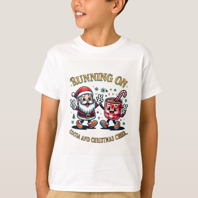 Camiseta Correndo no Cacau e na Alegria de Natal (Frente)