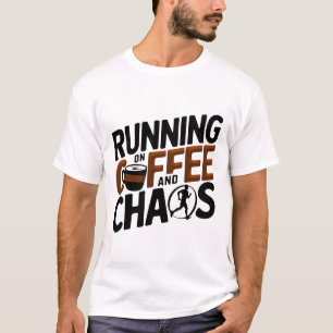 Camiseta Correndo no café e no caos
