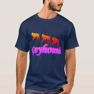 Camiseta Correndo o Greyhound Trio Silhouette Rainbow