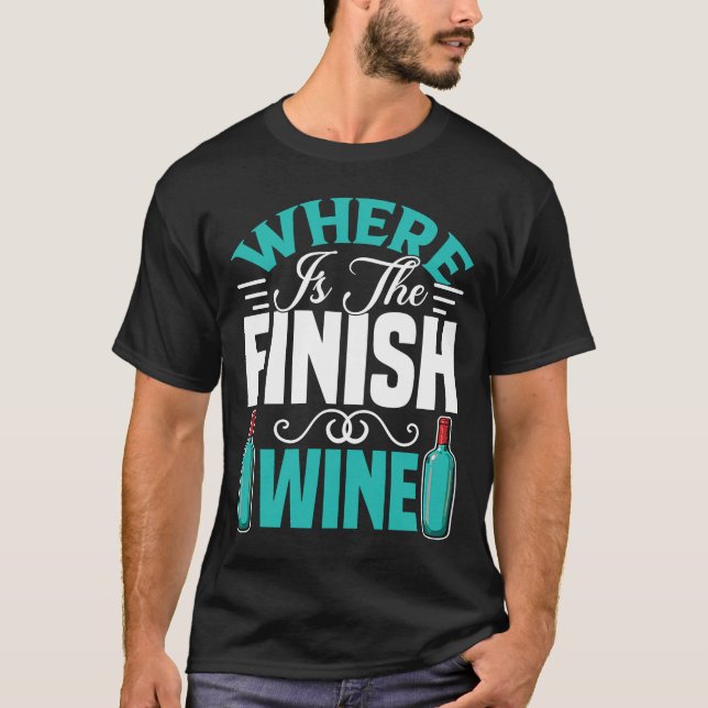 Camiseta Correndo Onde Está O Vinho Final (Frente)