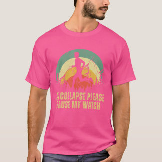 Camiseta correndo para homens pai maratona executante vinta