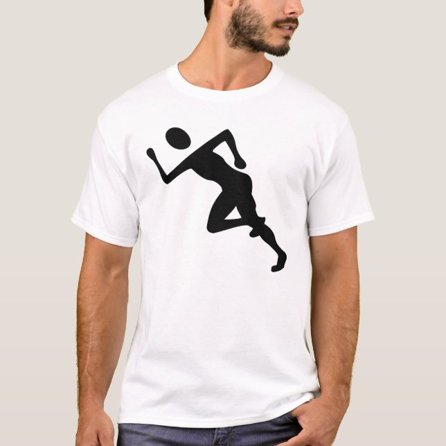 Camiseta Correndo - Preto (Frente)