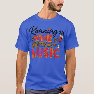 Camiseta Correndo sobre Vinho e Citação de Música de Natal