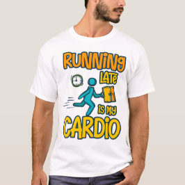 Camiseta Correndo Tarde é Meu Cardio
