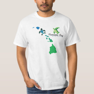 Camiseta Corrente das ilhas de Havaí - tartaruga de Oahu d