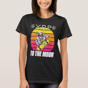 Camiseta Corrente de Bloqueio de Astronauta Ripple XRP Retr