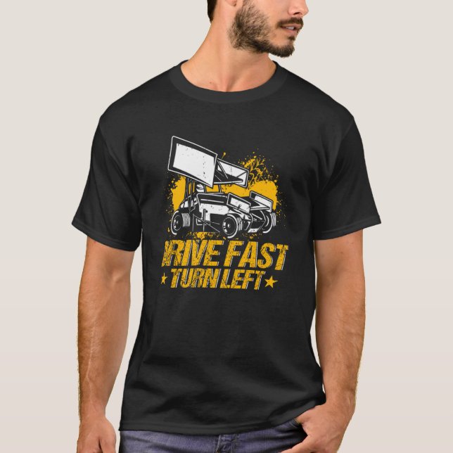 Camiseta Corrente de carro Sprint Roda Rápida Virar Raça Es (Frente)