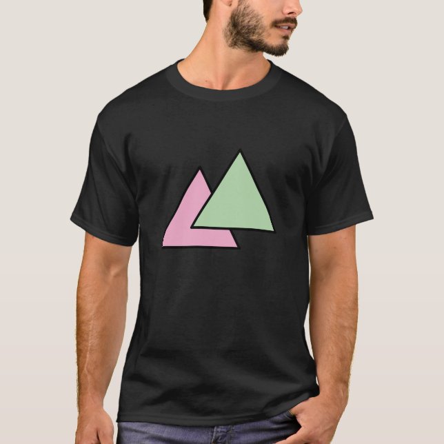 Camiseta Corrente de dois triângulos (Frente)