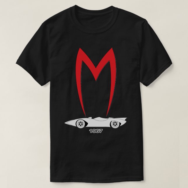 Camiseta Corrente de velocidade Mach 5 1967 (Frente do Design)