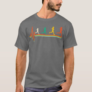 CAMISETA CORRENTE DO CORAÇÃO DA VINTAGEM