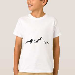 Camiseta Corrente Montanhosa Design Vintage Escalada Caminh