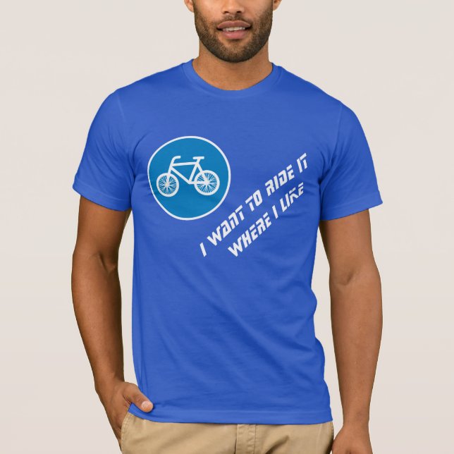 Camiseta Correr de bicicleta (Frente)