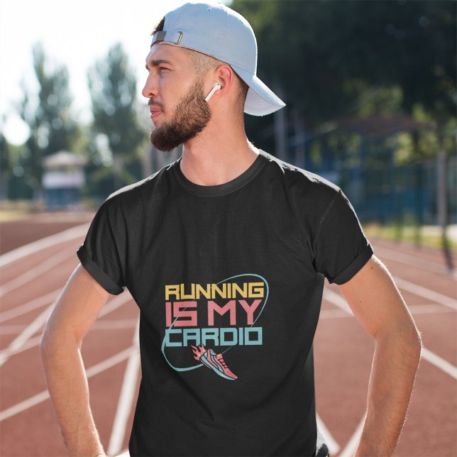 Camiseta Correr É Meu Cardio | Tampão de rodagem (Criador carregado)