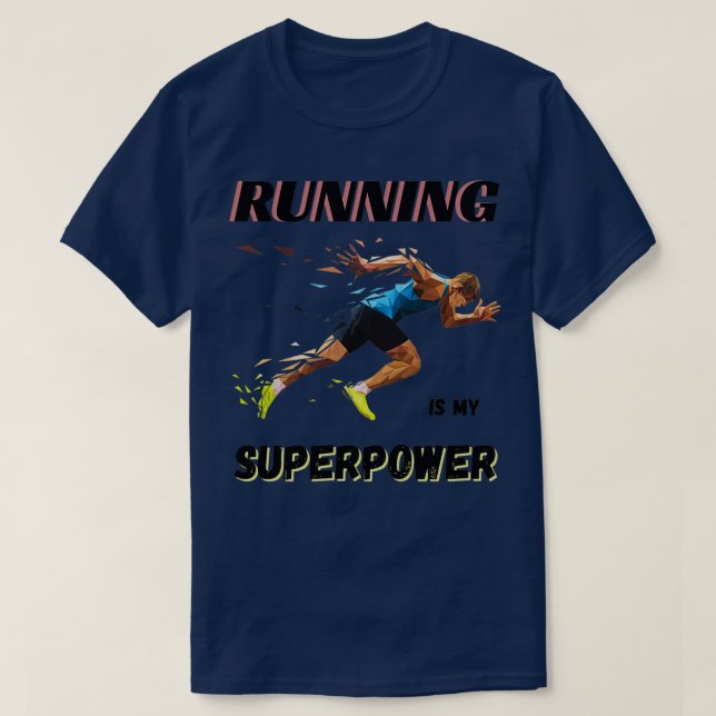 Camiseta Correr é o meu super poder 2 (Frente do Design)