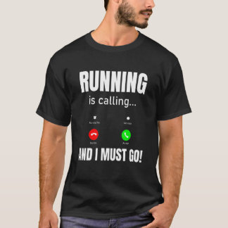 Camiseta Correr Está Ligando E Preciso Ir