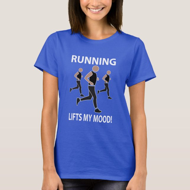 Camiseta Correr Levanta Meu Humor Correndo (Frente)